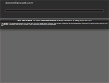 Tablet Screenshot of dancediscount.com